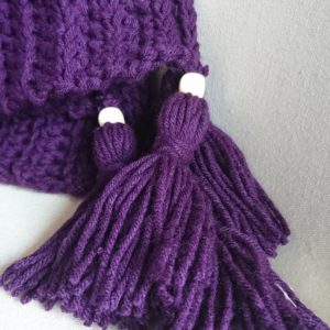 ribbed crochet throw