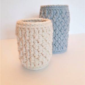 crochet mason jar cozy