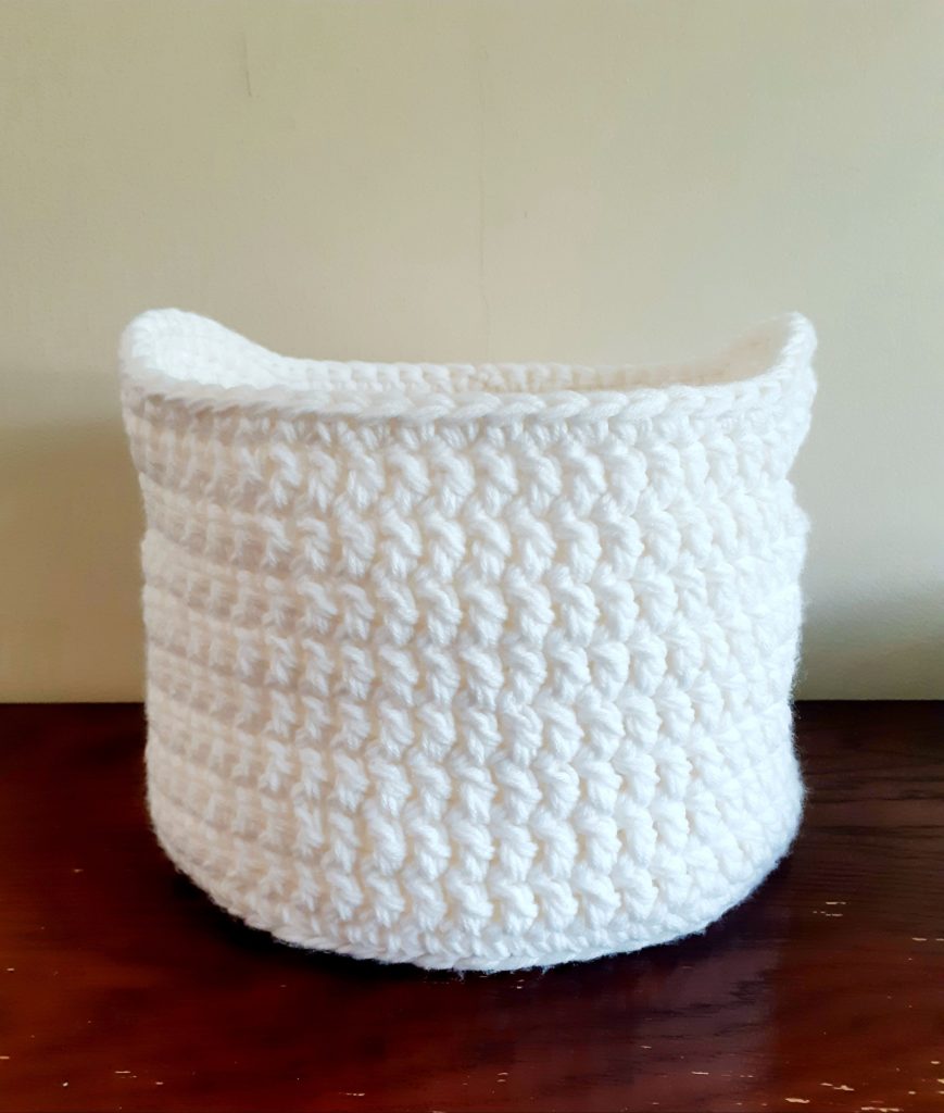 large crochet basket