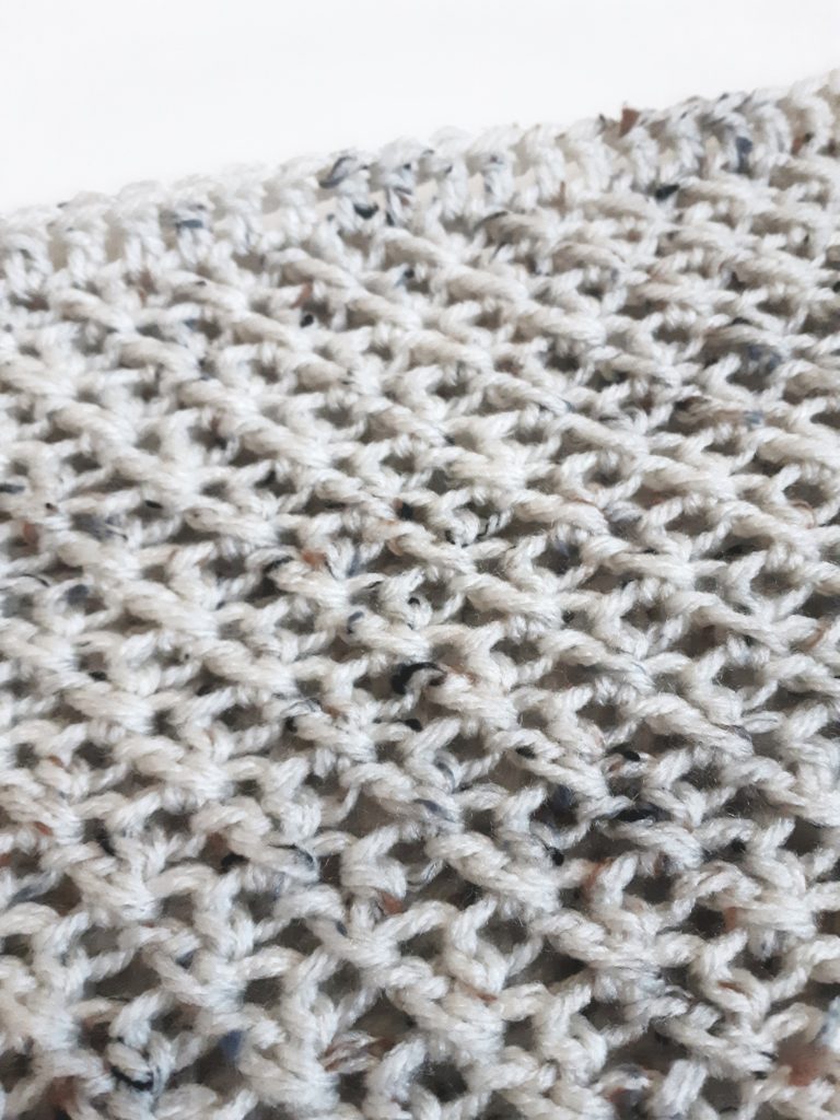 crochet scarf close-up