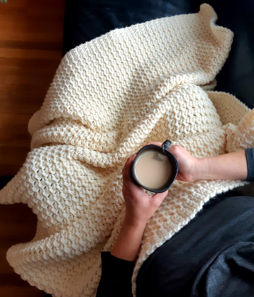 chunky crochet blanket