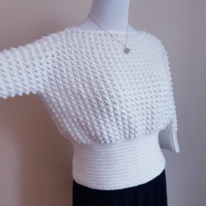 retro crochet sweater
