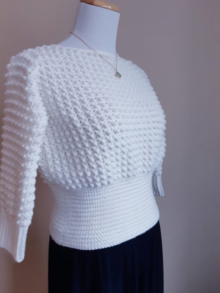 crochet blouse close-up
