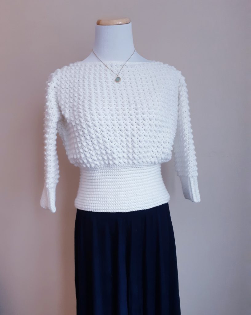 retro crochet top front