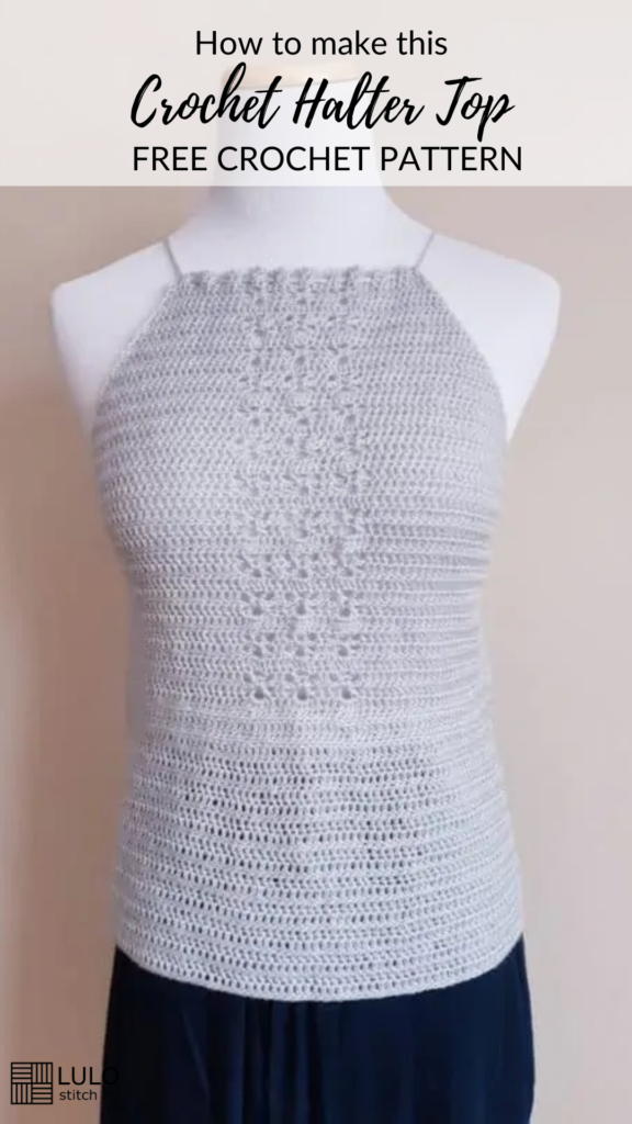 crochet halter top and title