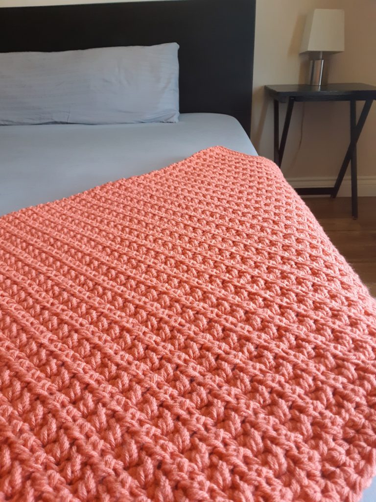 modern crochet blanket