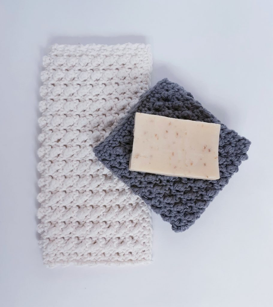 crochet bobble wash cloth