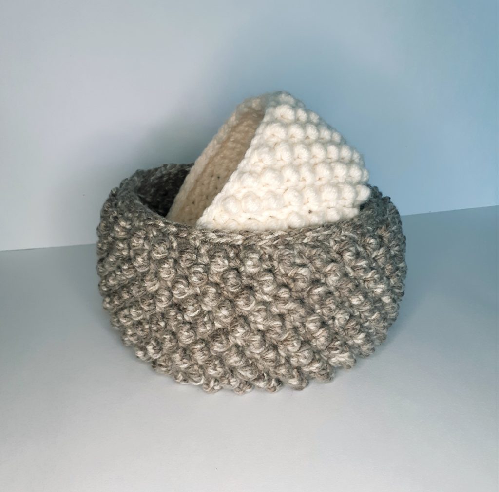 crochet bobbles add a cozy touch