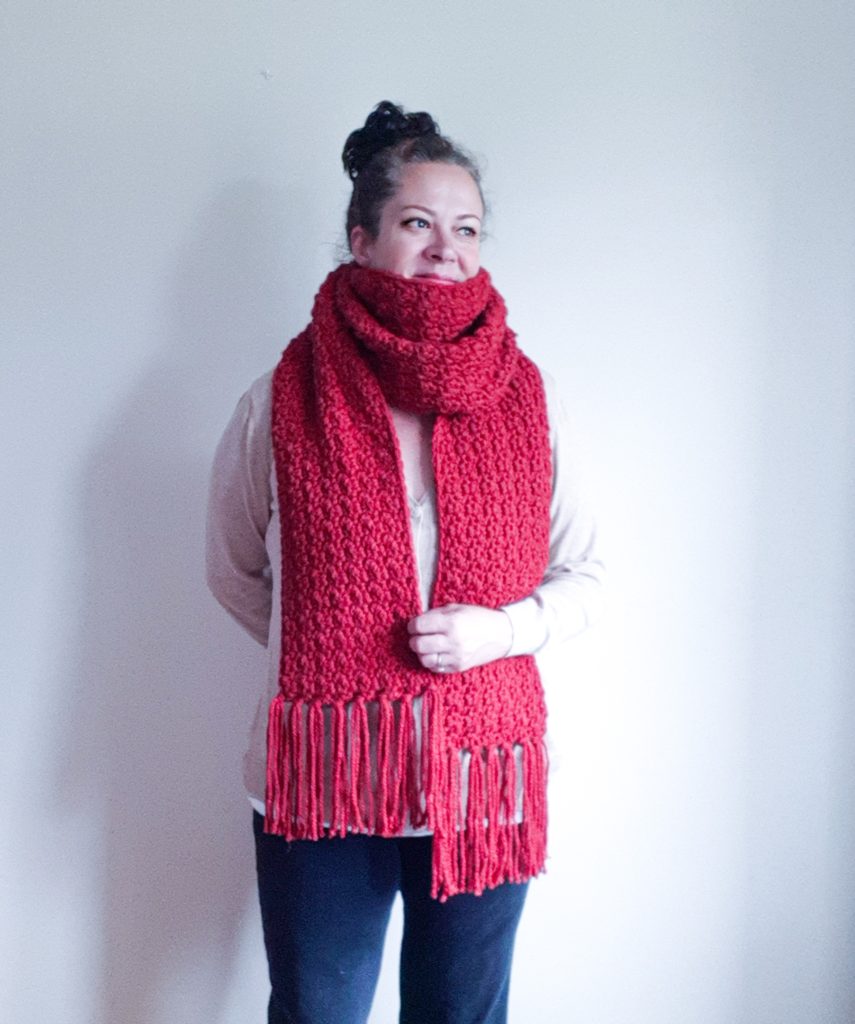 thick textured scarf