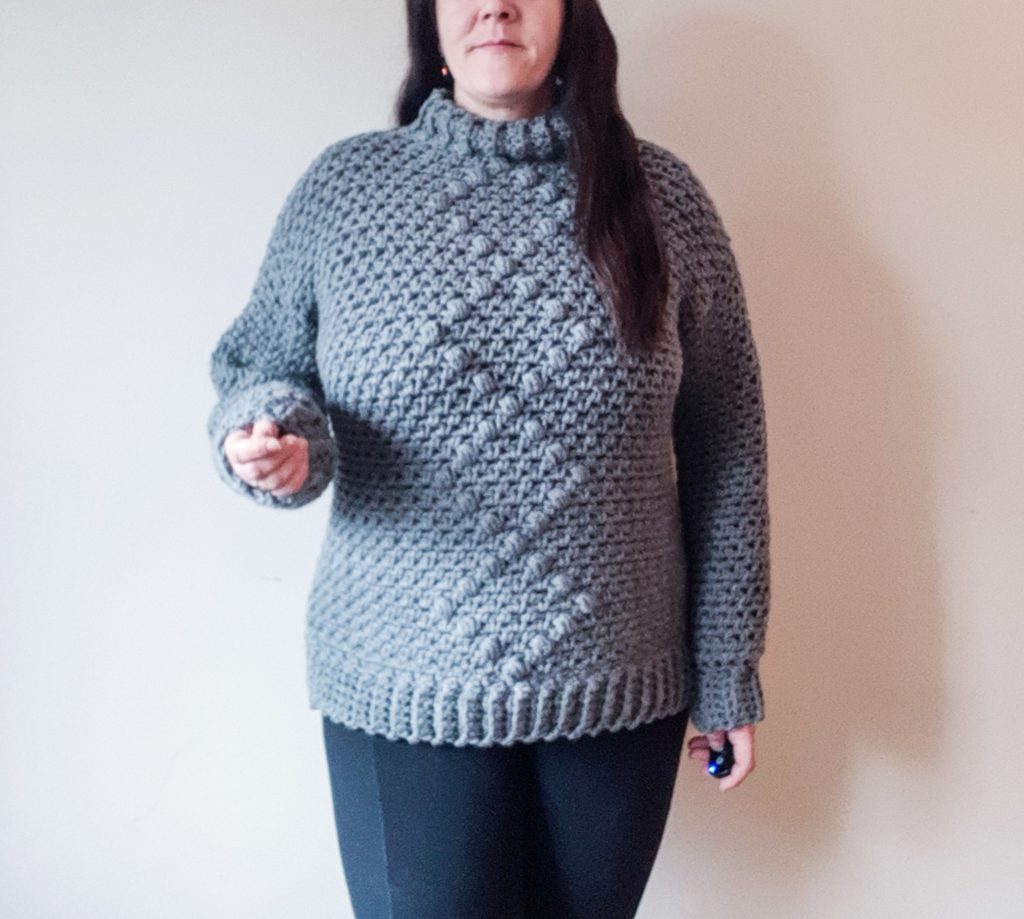 thick yarn crochet sweater