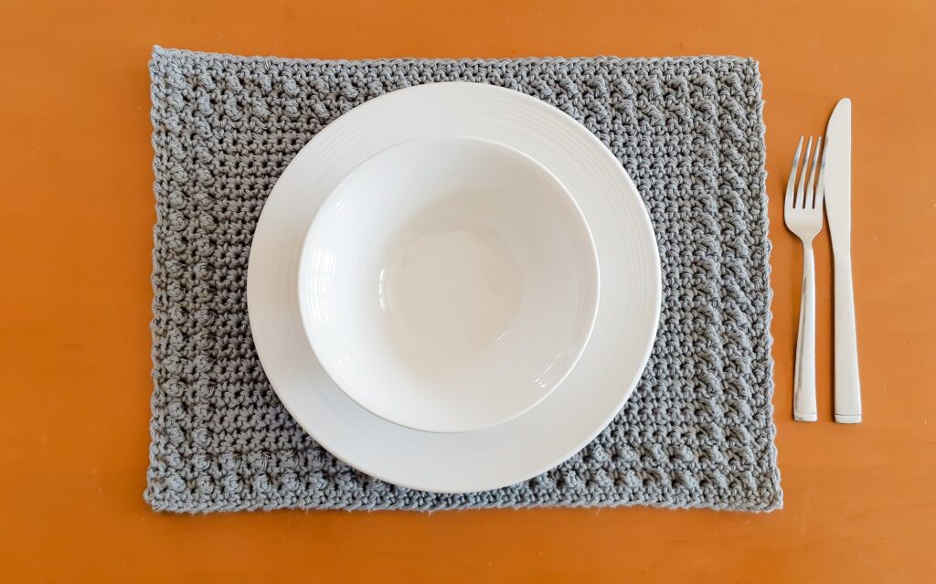 farmhouse crochet placemat