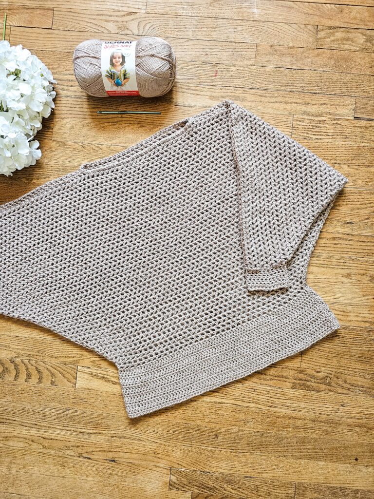 crochet batwing sweater