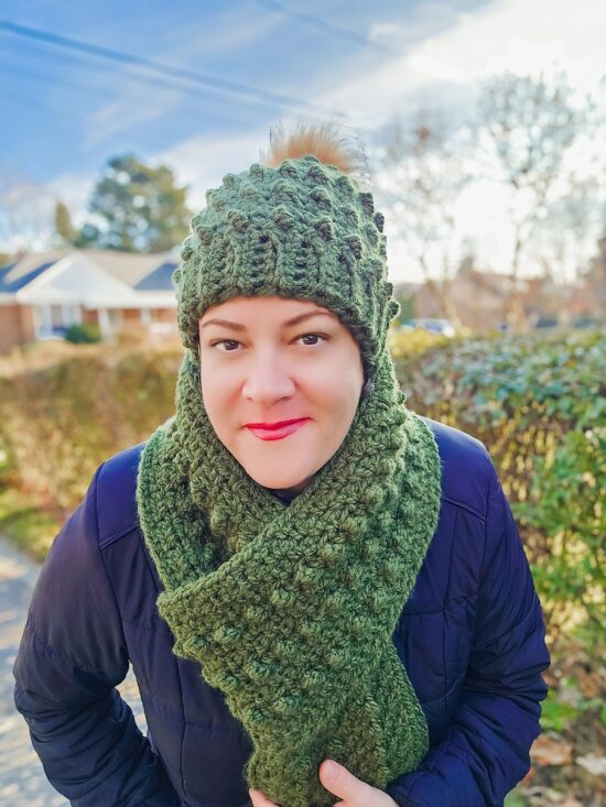fast crochet hat and scarf