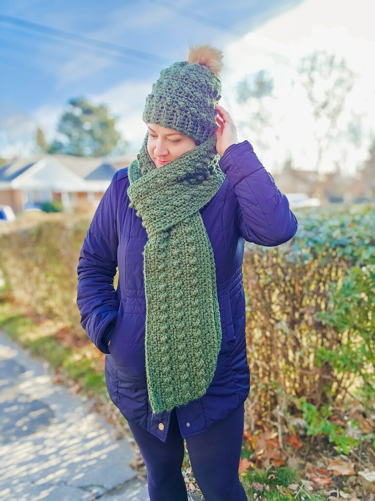 fast crochet hat and scarf