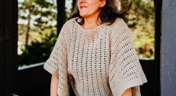 WIDE SLEEVE CROCHET SWEATER “ANGELICA”