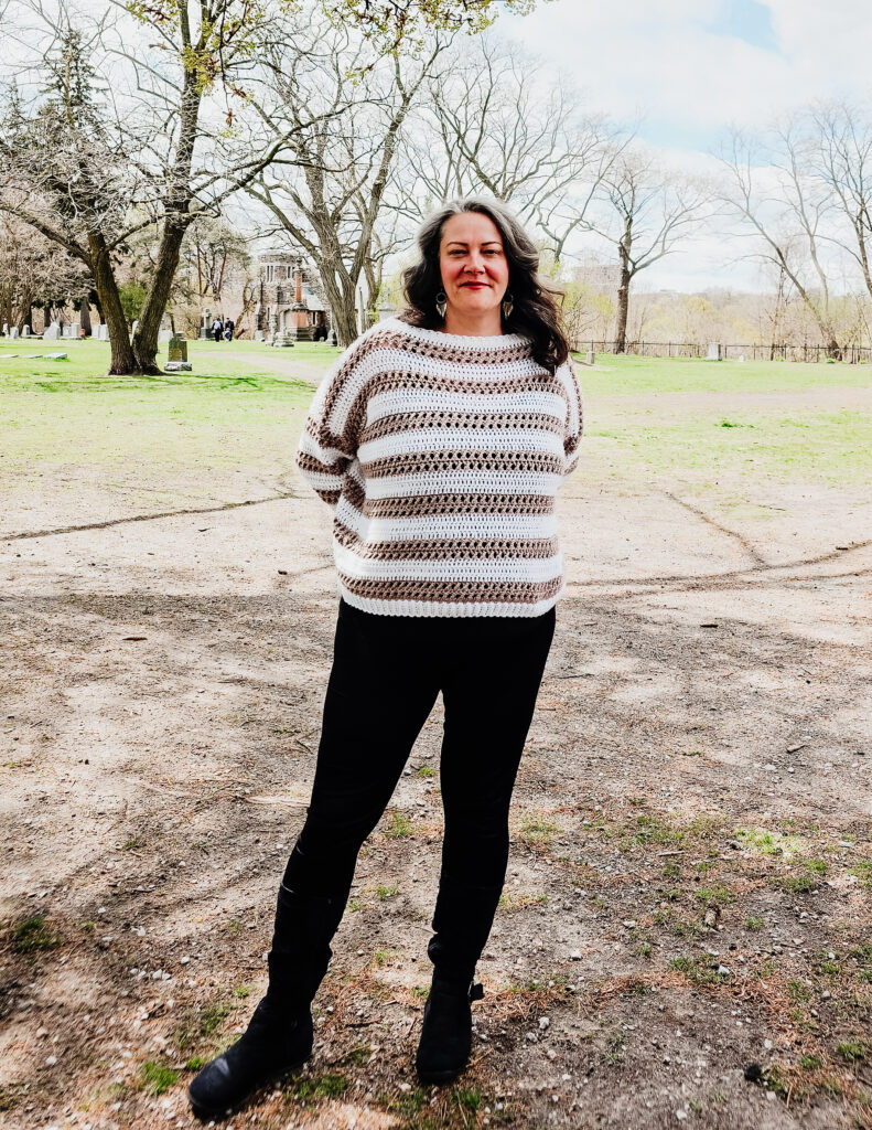 beginner-friendly crochet sweater pattern